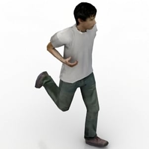 Running Boy 3D Model