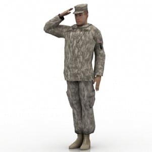 Soldier Man 3D Model