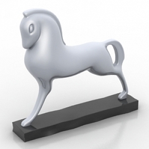 Horse Statue 3D Model
