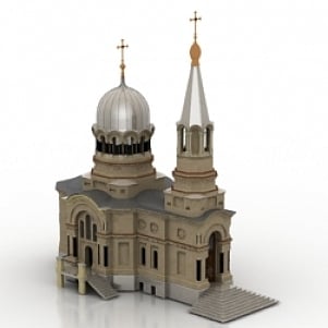 Church Temple Chapel 3D Model