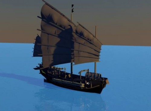 Medieval Boat Free 3d Model