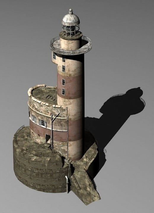 Light House (enterable) Free 3d Model