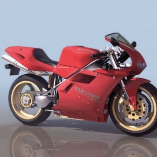 Ducati 916 Motorcycle 3d Model Free