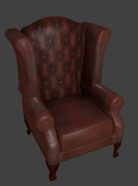 Chesterfield Chair 3d Model