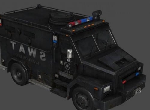 Van Swat Car 3d Model