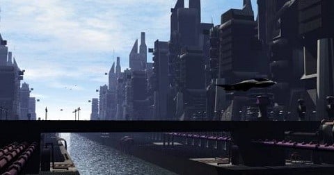 Sci-fi Downtown City Free 3d Model