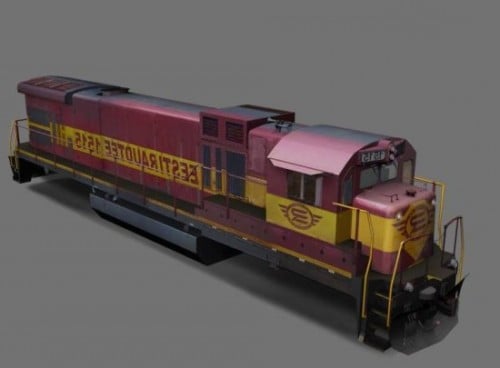 Locomotive C36 Train 3d Model