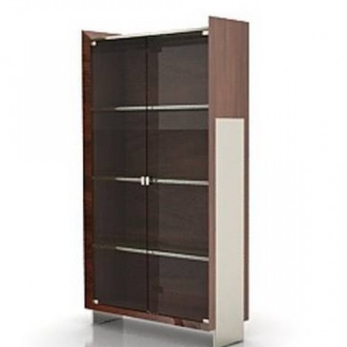 Wooden Bookcase Furniture 3d Model