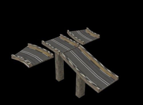Roads Bridges Module 3d Model