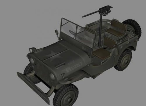 Jeep Wwii Free 3d Model