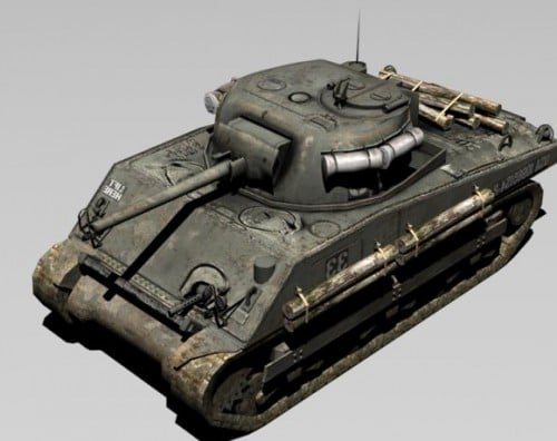 M4 Sherman Free 3d Model