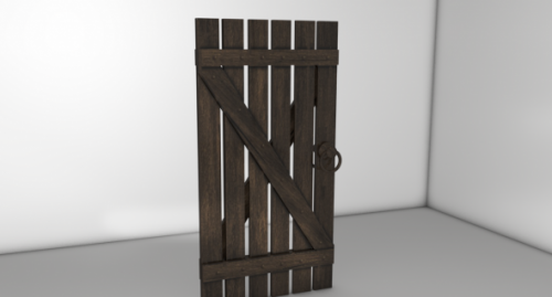 Wooden Door Free 3d Model
