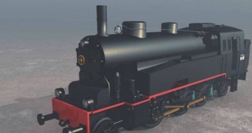 Classic Train 3d Model Free