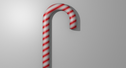 Christmas Candy Cane Free 3d Model