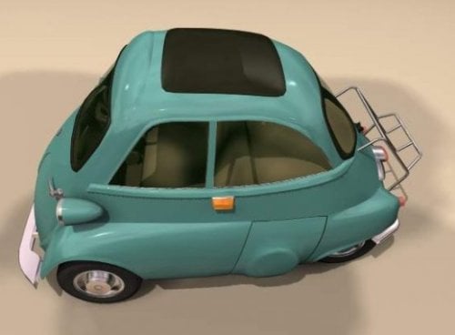 Isettas Mini Car 3d Model
