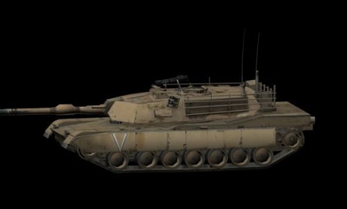 M1A1 Abrams Tank 3d Model