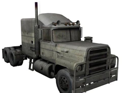 Longnose Truck Free 3d Model