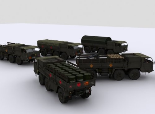 German Army Truck Free 3d Model