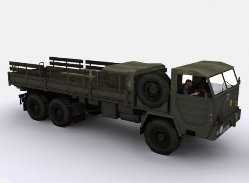 German Army Truck 3d Model