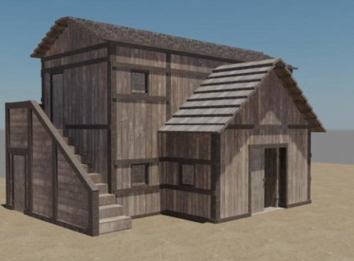Wooden House Free 3d Model