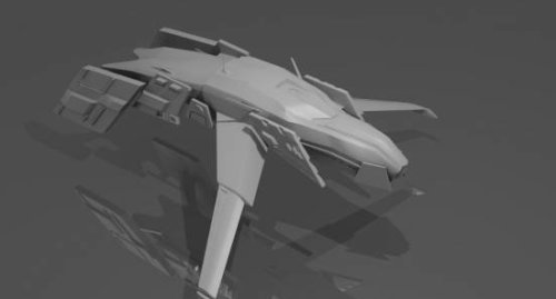 Alien Ship 3d Model