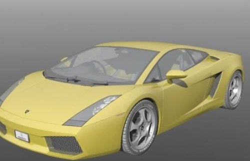 Lamborghini Gallardo Car 3d Model