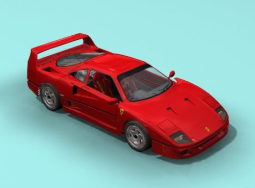 Ferrari F40 Car 3d Model