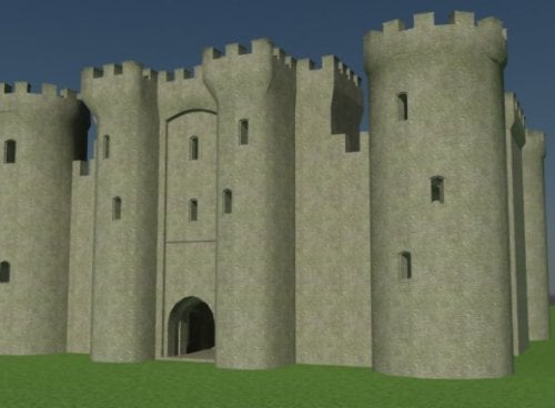 Castle Building Free 3d Model