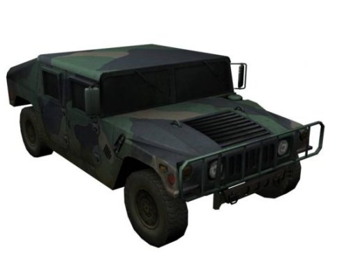 Humvee Car Free 3d Model