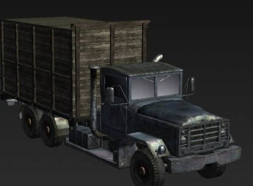 Lowpoly Truck Free 3d Model