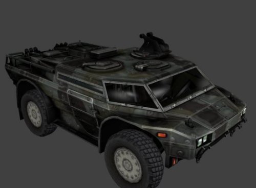 Armored Security Vehicle Free 3d Model