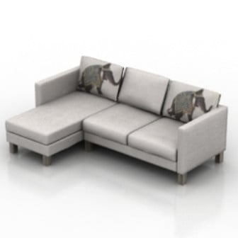 L Sofa Design 3d Max Model Free