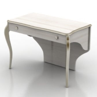 Wooden Desk Design 3d Max Model Free