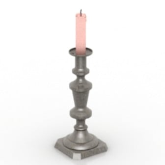 European Candlestick 3d Max Model Free
