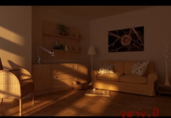 Sunset Living Room 3d Max Model Free