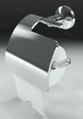 Inox Bathroom Accessories 3d Max Model Free