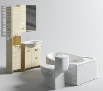 3D Models Bathroom Appliances Collection
