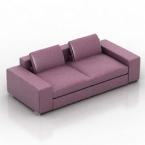 2-seters sofa 3d-modell