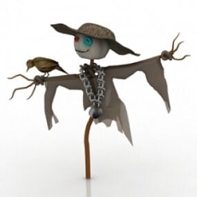 Vogelscheuche 3D-Modell