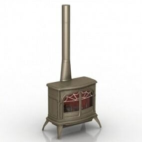 暖炉 3Dモデル