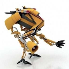 Robot transformateur modèle 3D