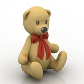 Model 3d Mainan Beruang