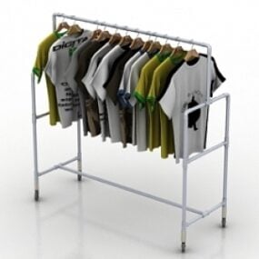 Rack Shirts 3d model