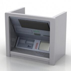 Modello 3d del bancomat