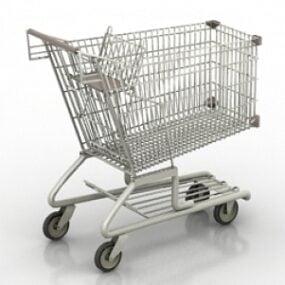 Metal Cart 3d model