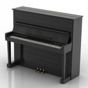 Model 3d Piano Vintage