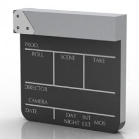Clapperboard 3d-modell