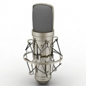 Inspelningsmikrofon 3d-modell