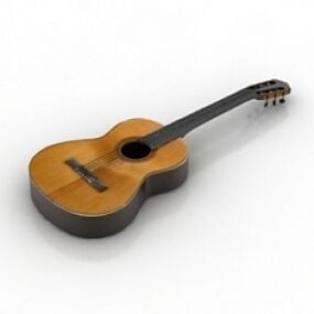 Klassisk gitarr 3d-modell