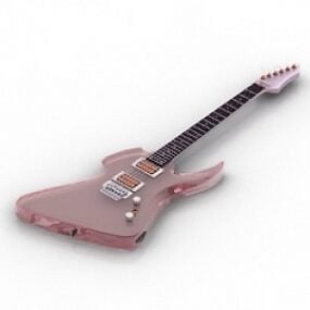 록 기타 3d 모델